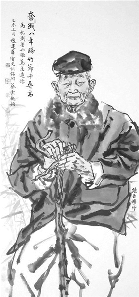 一个个登门拜访 两个月画了13幅抗战老兵肖像 欢迎大家来观展